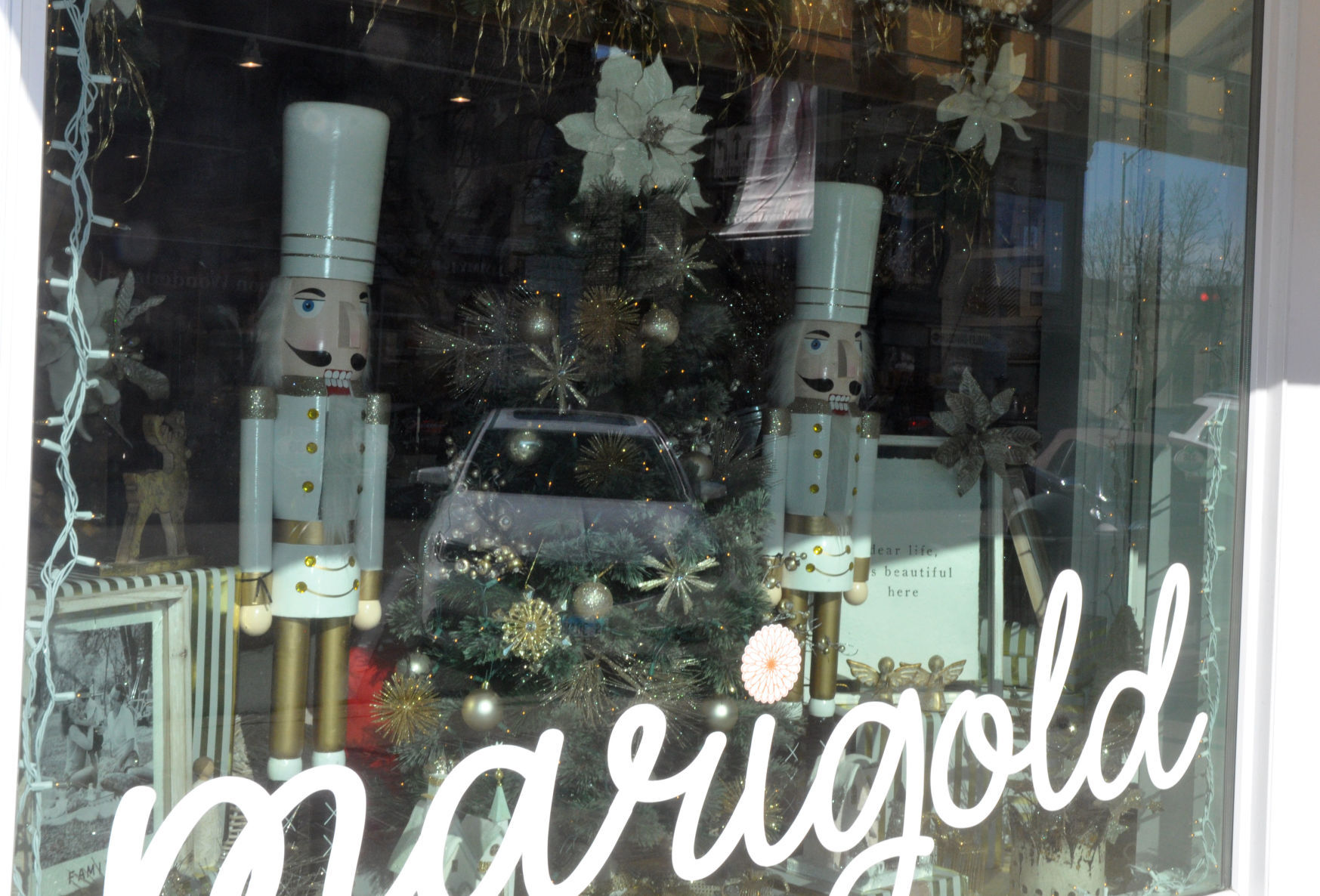 Marigold Gift Shop, 725 W. Main St., decorated their storefront window to represent "The Nutcracker"